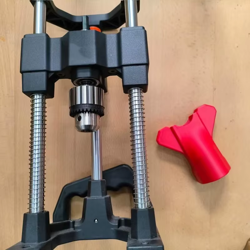 Support de perceuse en alliage d'aluminium pour le bois et le métal (capacité 1-10 mm) - Guide de perçage multi-angles avec échelle