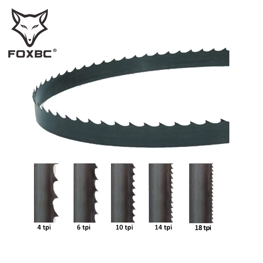 Lames de scie à ruban FOXBC 1490 mm 6TPI 1490x13x0,5 mm 2 pièces