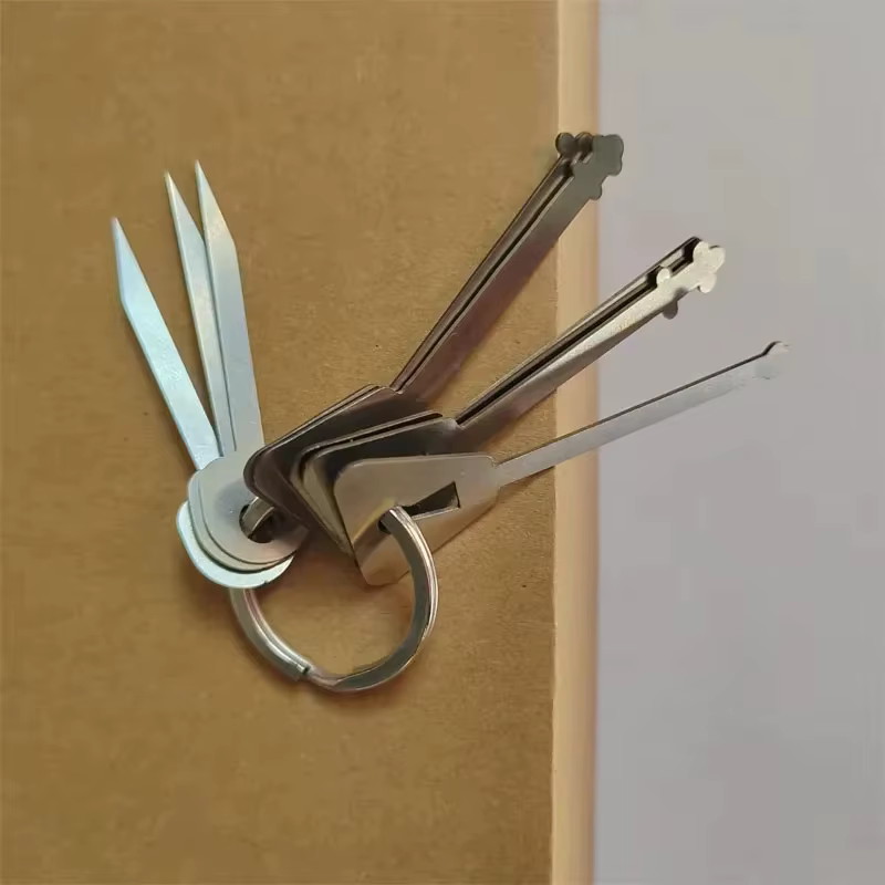 Clés maîtresses pour serrures à crochet, outils de déverrouillage de portes, kit de clés pour ouvrir toutes les portes, porte-clés clé maîtresse