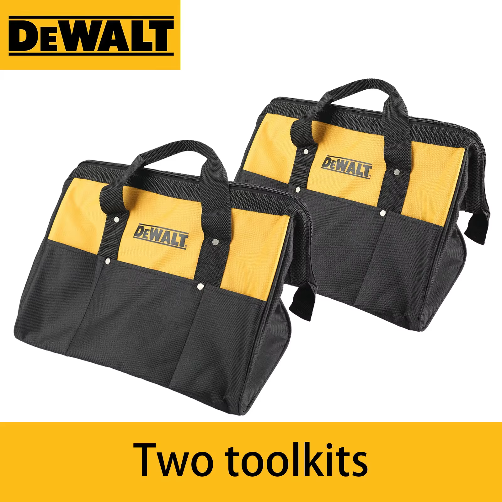 Ensemble d'outils multifonctionnel Dewalt, clé à chocs électrique, tournevis, accessoires de quincaillerie, outils de rangement durables, sac à main. ST37S