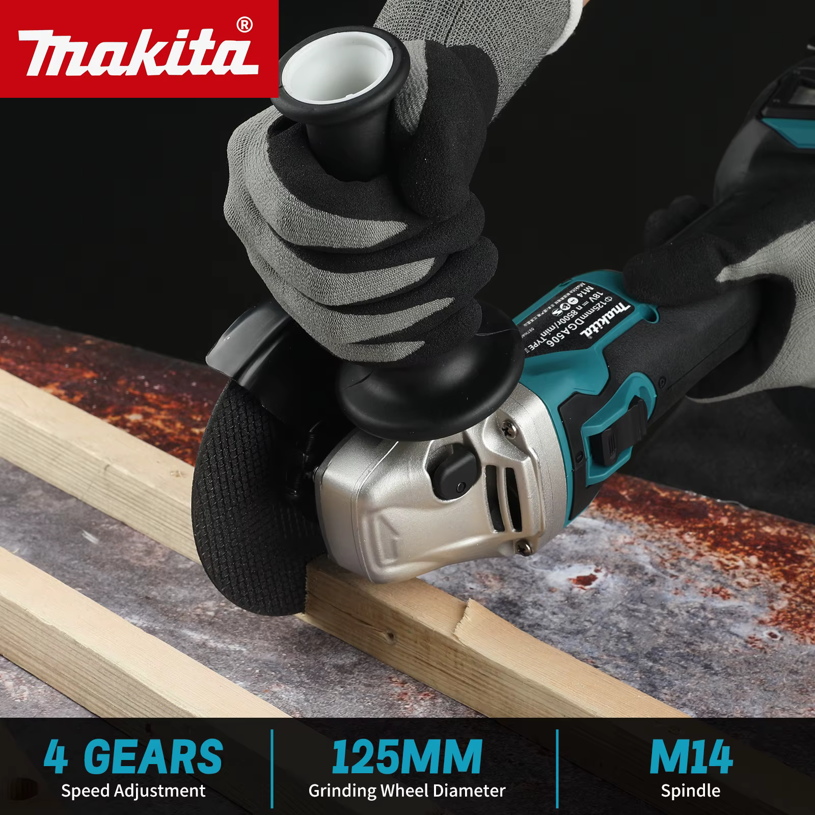 Meuleuse multifonction Makita DGA506 : coupe l'acier