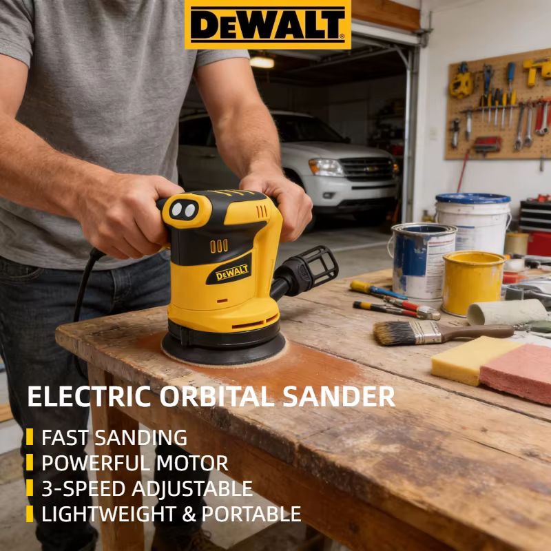 Ponceuse orbitale sans fil Dewalt : Machine de ponçage et de polissage sans fil 20V
