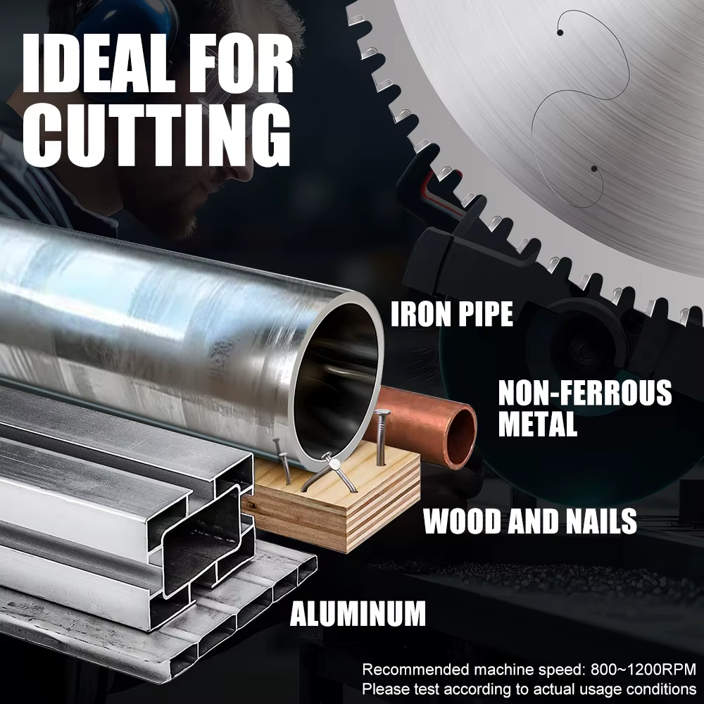 Le carbure en acier de disque de coupe en métal de fer scie la lame 66T 90T La circulaire