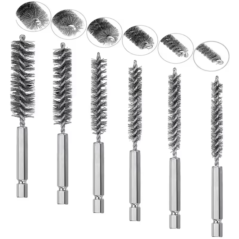 Kit de brosses métalliques en acier inoxydable