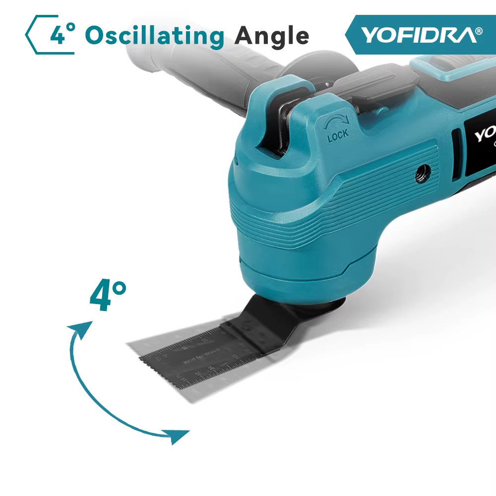 YOFIDRA 1000W oscillant outil multifonction scie électrique tondeuse coupe ponçage bricolage