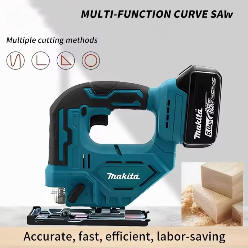 Scie sauteuse électrique sans fil Makita DJV182Z 340W avec lame