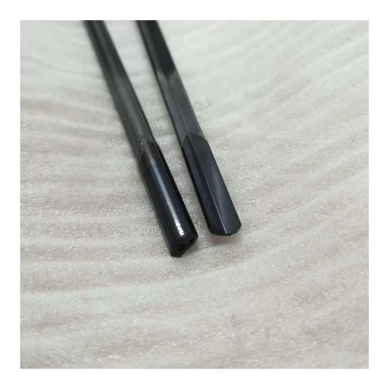 Dia. Foret à poinçonner en carbure monobloc à une dent, longueur totale 200-490 mm, diamètre 5-5,6 mm, pour perçage de trous profonds, personnalisable