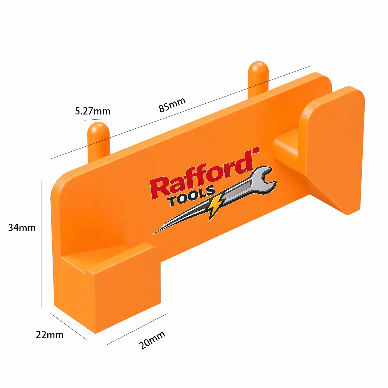 Organisateur d'outils mural Rafford - Aucun assemblage requis avec marquages de mesure - Étagère de rangement pour garage et atelier pour ruban à mesurer