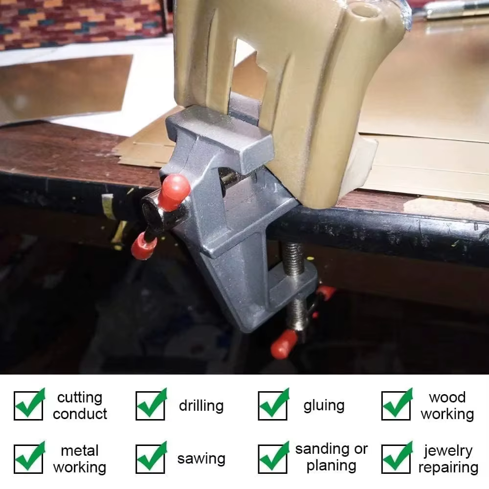 Mini étau de table multifonctionnel en aluminium de 3