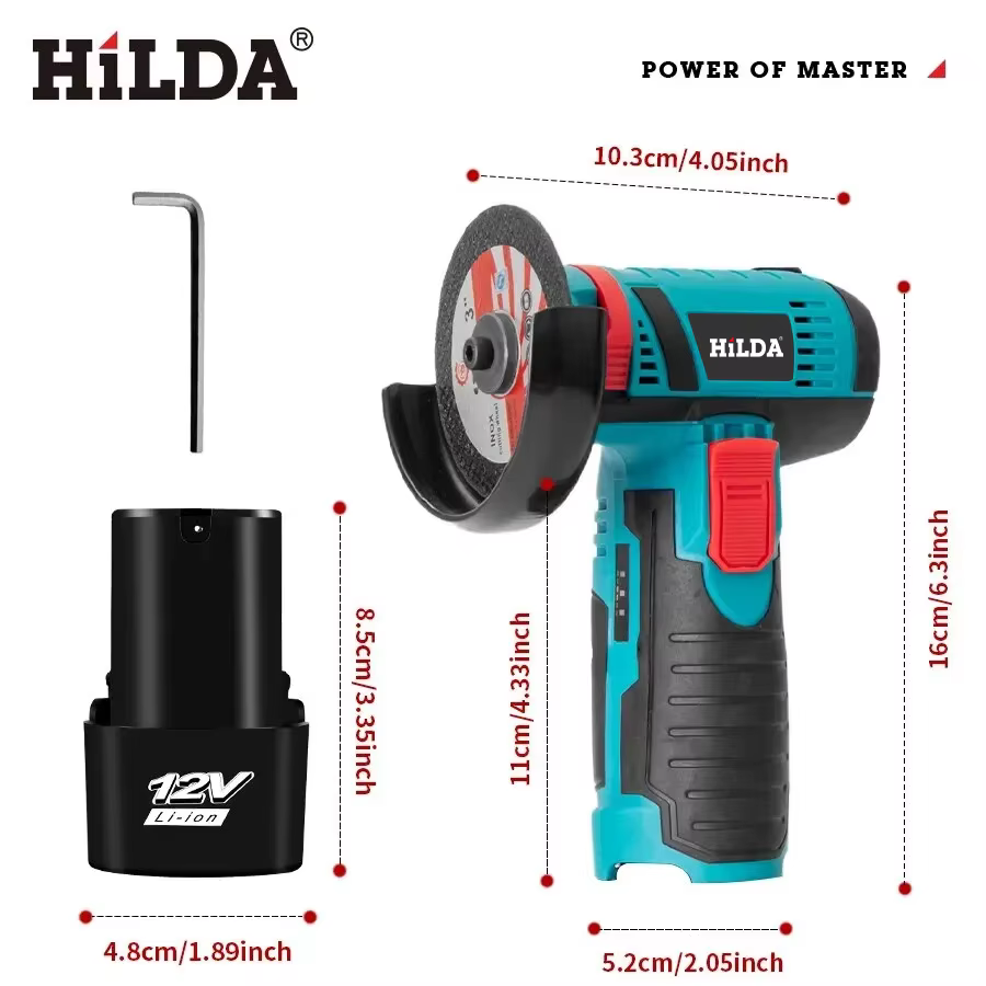 HILDA – meuleuse d'angle électrique 12V