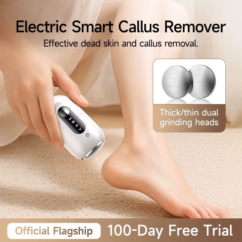 Ponceuse électrique pour les pieds, outil portable de soin des pieds, exfoliant automatique pour les peaux mortes des pieds et des talons, polissage de la peau