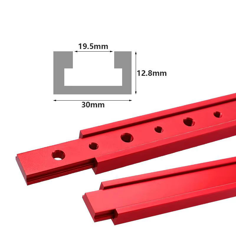 Scie de Table barre d'onglet curseur jauge tige T fente onglet piste M6/M8T vis fixation