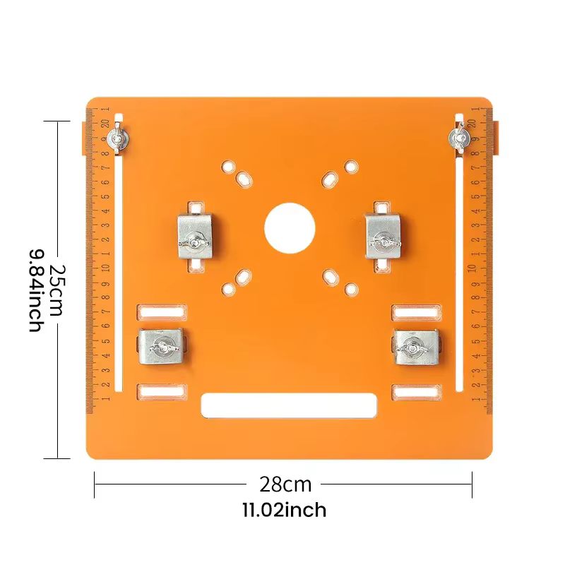 Plaque de base de rail de guidage de scie circulaire HI-Q