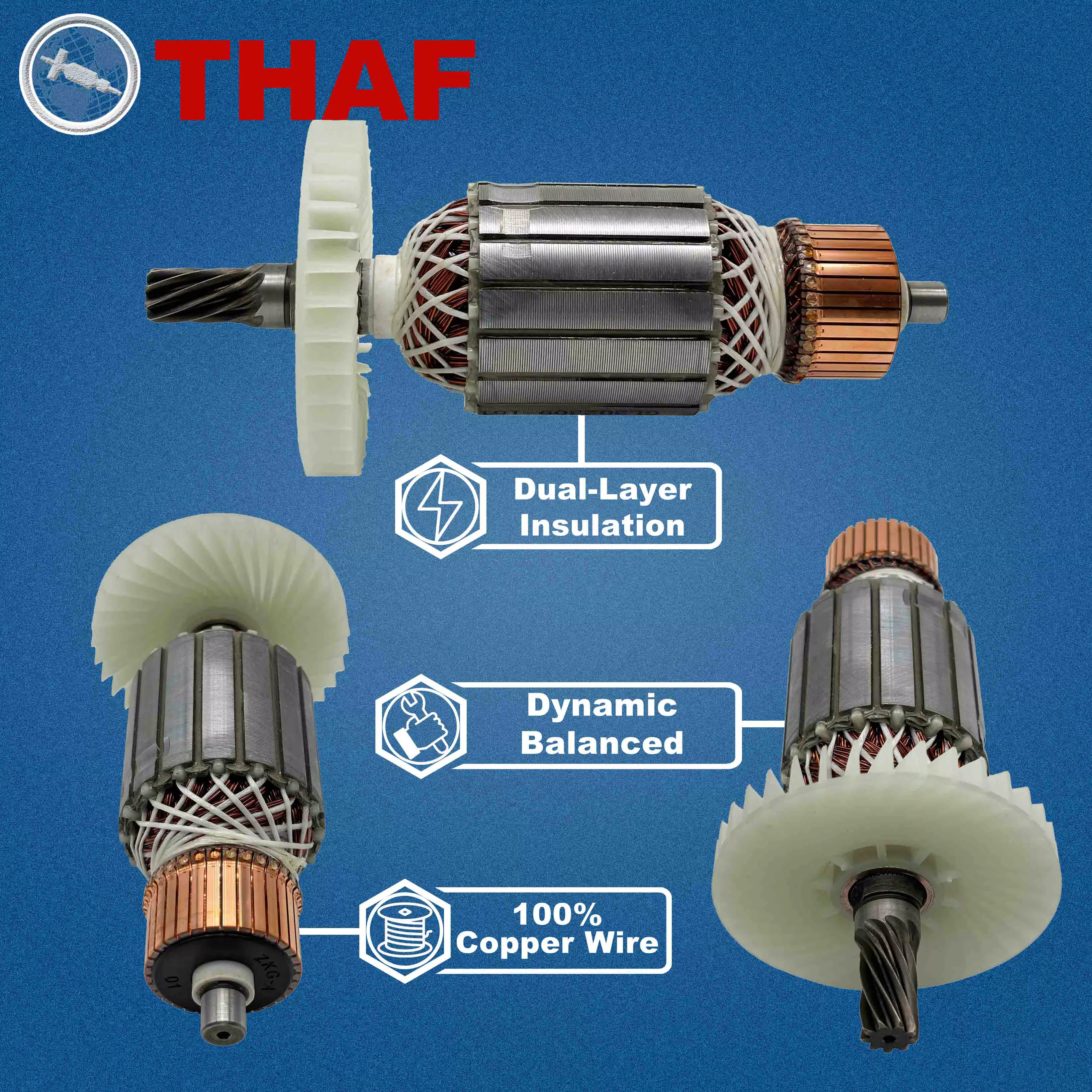 AC 220V 240V LS1040 LS1030N LS1040F LH1040 Induit Rotor pour MAKITA Scie à onglet Pièces de rechange