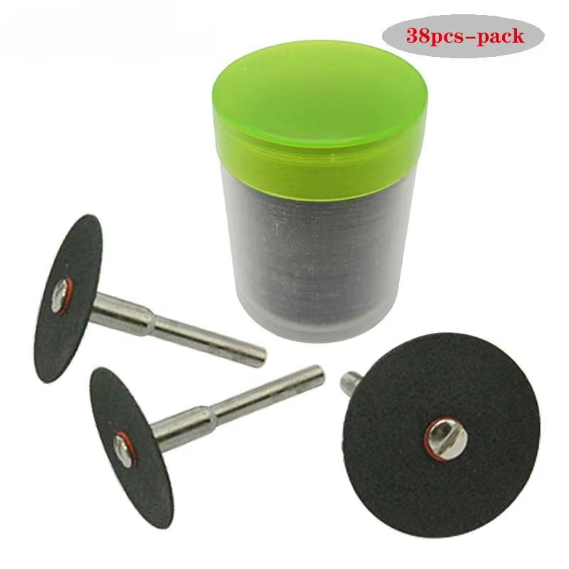36/38 pièces ensemble Dremel outil rotatif accessoires disque de coupe lame de scie circulaire meule abrasif