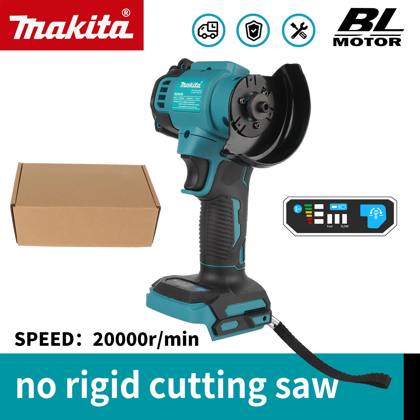 Meuleuse d'angle sans fil Makita MT438 18V