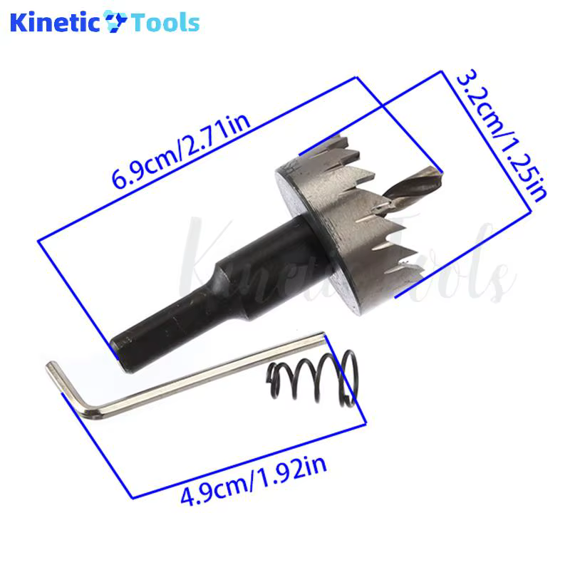 Scie cloche HSS 32mm Cobalt acier rapide M35 ensemble d'outils