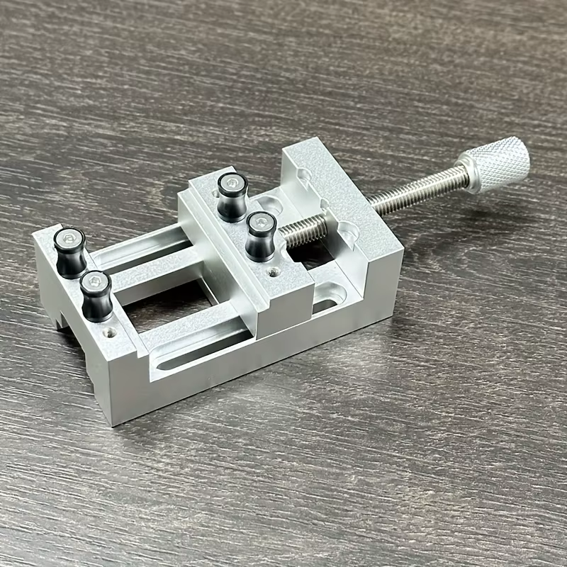 Mini étau de presse pour perceuse avec mâchoires souples en caoutchouc