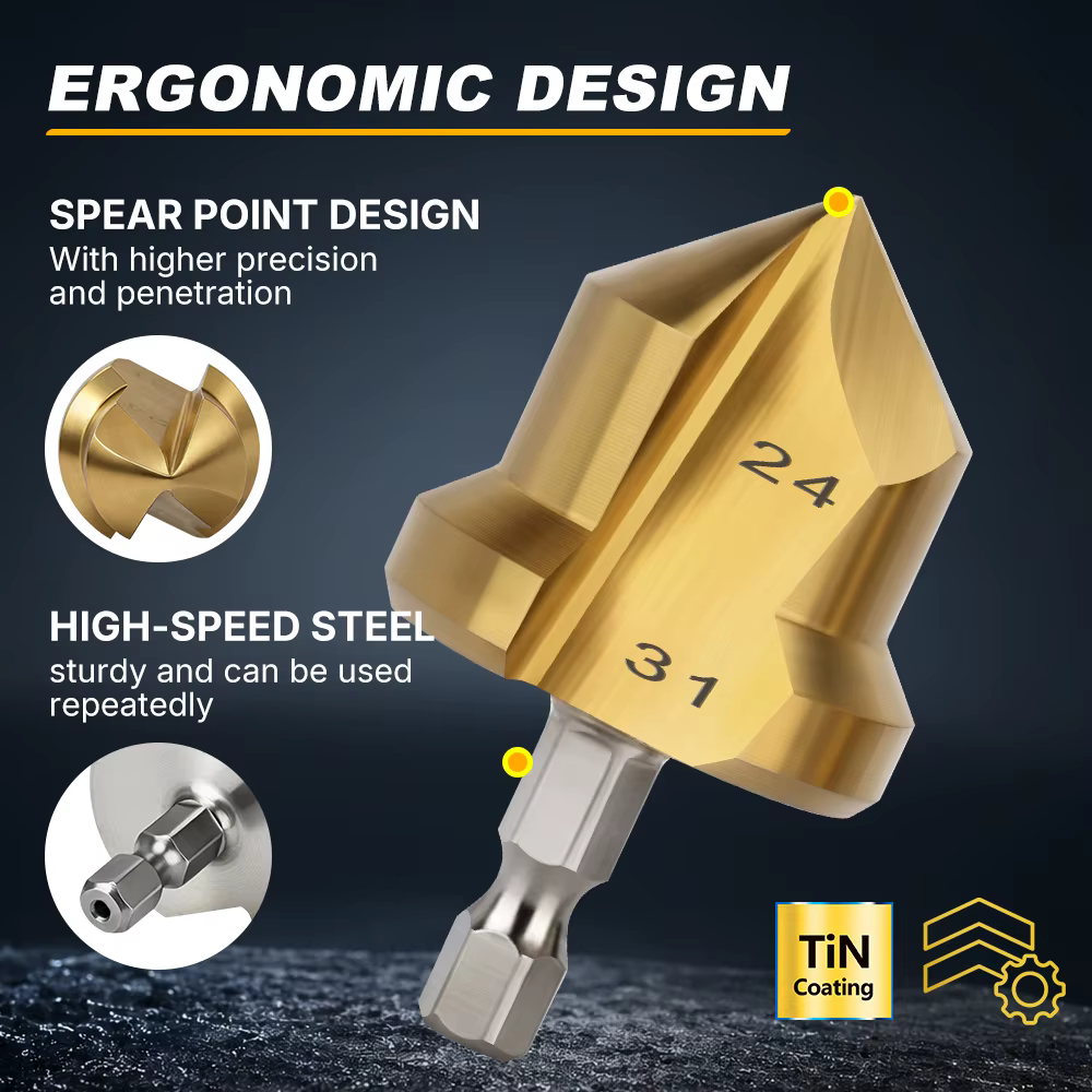 Peu de perceuse de levage de la poignée hexagonale PPR de CMCP 3PCS 24-31/18-24/15-19mm pour l'expansion de trou ennuyeux multicouche de tuyau d'eau