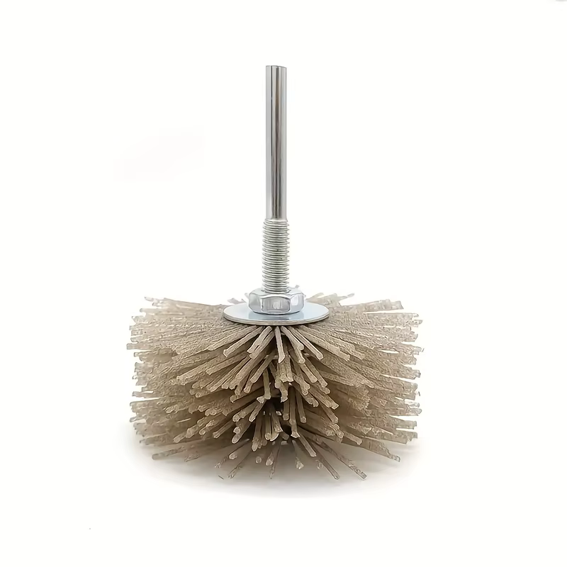 Brosse de polissage en nylon pour sculpture sur bois d'acajou