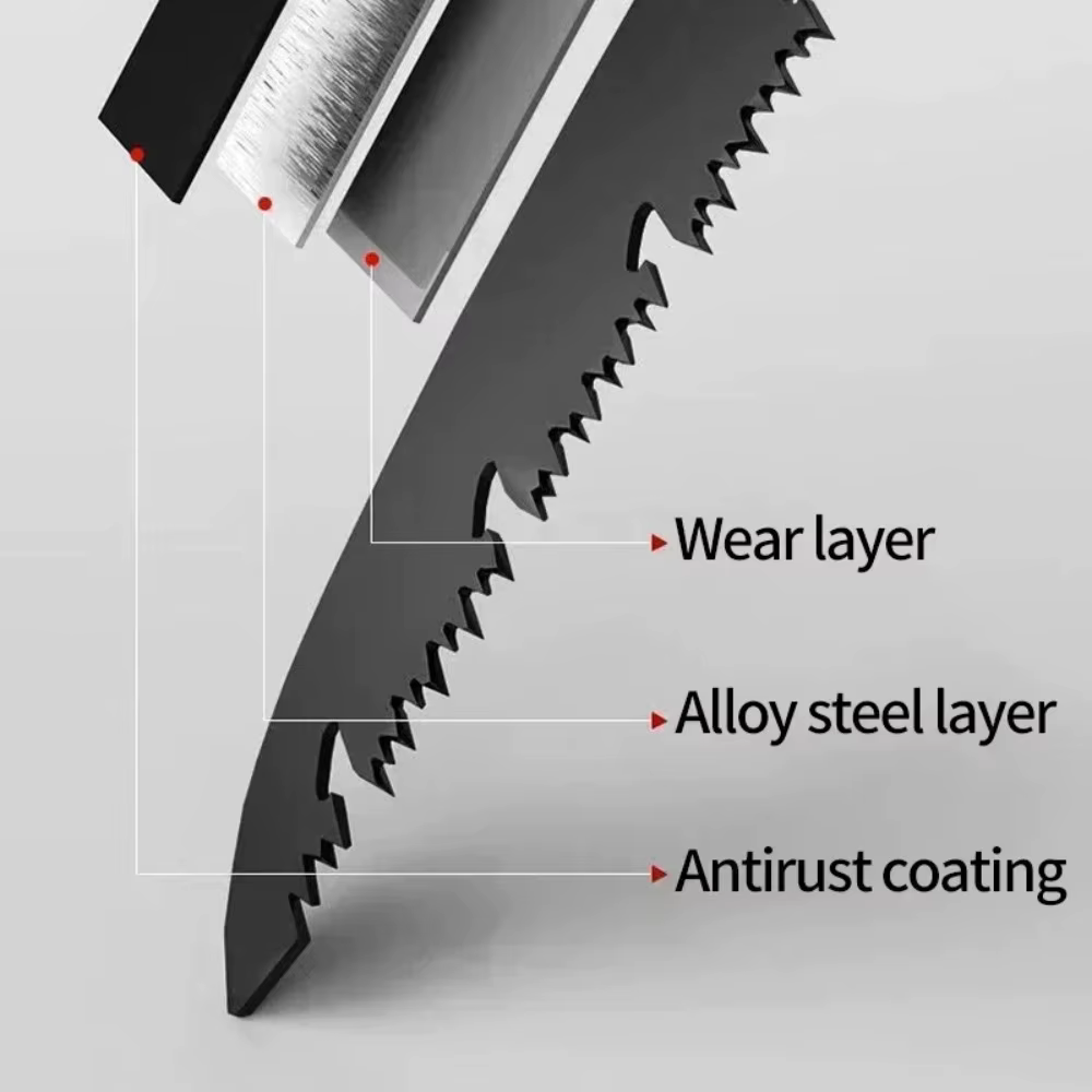 Scie à élaguer pliante multifonctionnelle pour arbres, outil manuel de jardinage pour le travail du bois en extérieur, élagage des branches de fruitiers (1 pièce)