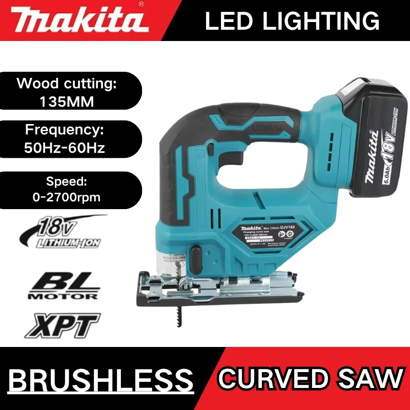 Scie sauteuse électrique sans fil Makita DJV182Z