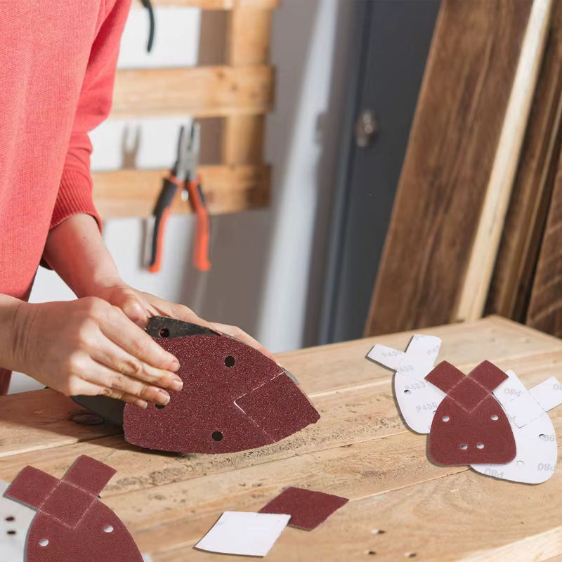 10/30 feuilles de papier abrasif pour ponceuse à main