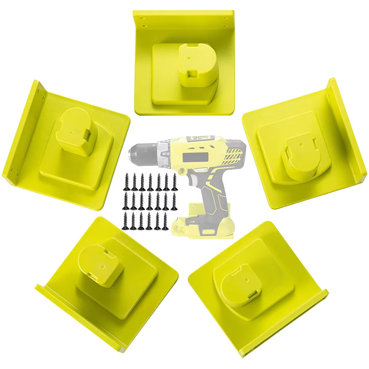 5 pièces porte-outil support de quai pour Ryobi 18V perceuse porte-outils cintre outils électriques accessoires de