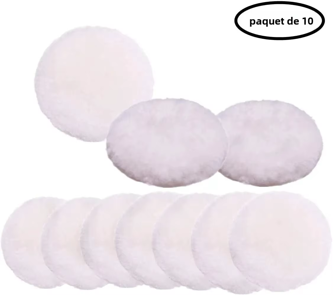 Tampon de polissage en laine 3-7 pouces