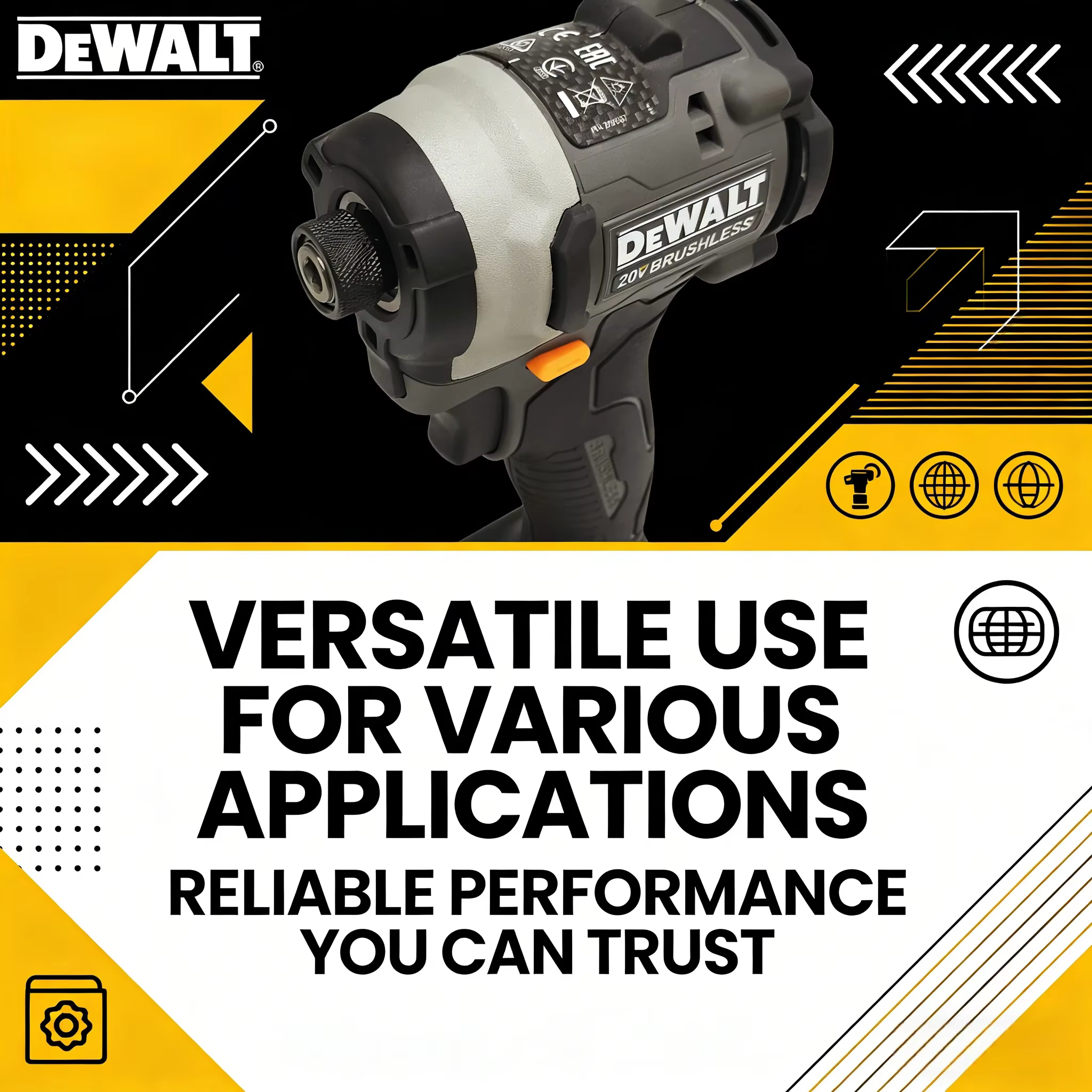 Perceuse à percussion sans fil DeWalt DCF85M : tournevis électrique multifonction
