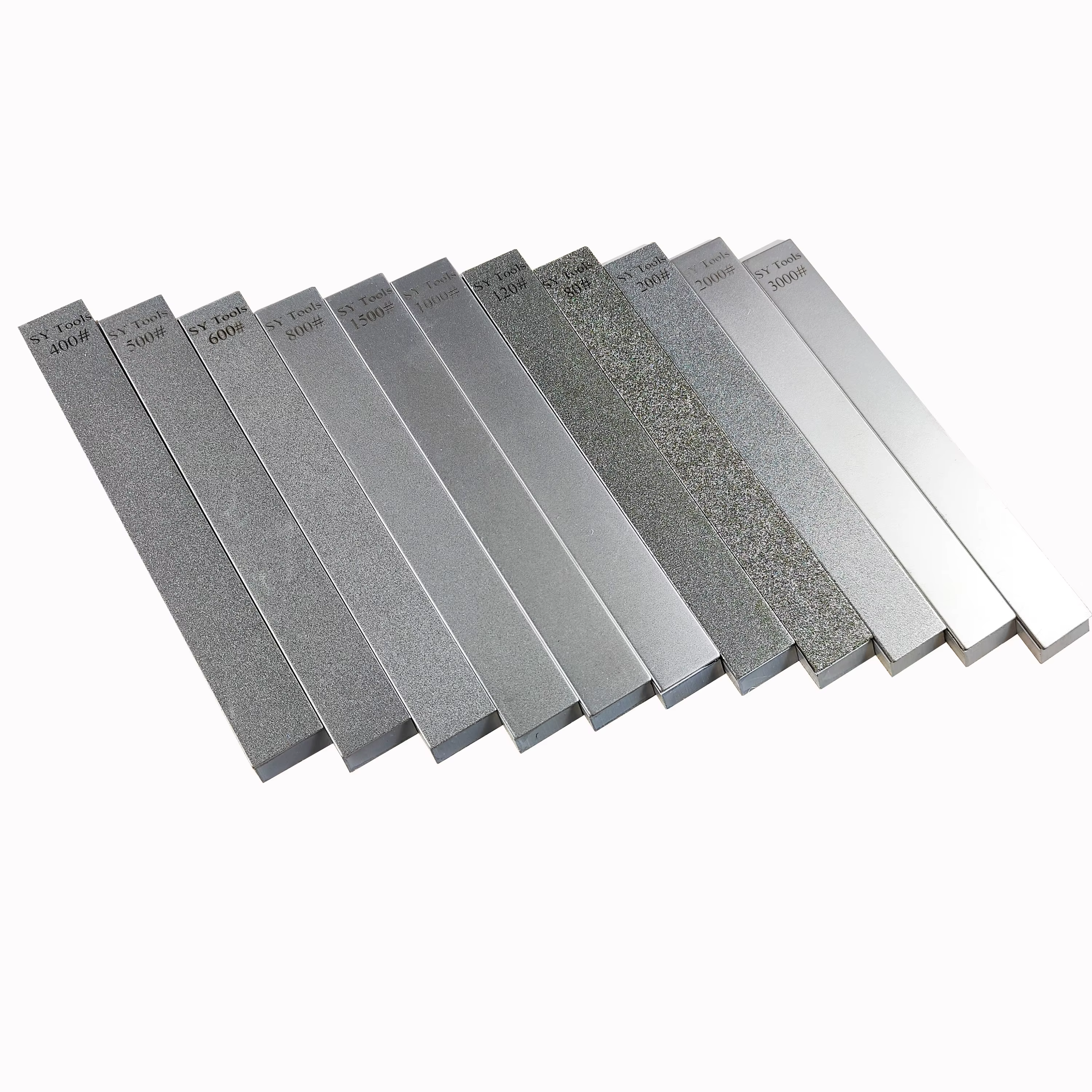 SYTOOLS – jeu de pierres à aiguiser en diamant vierge en alliage d'aluminium