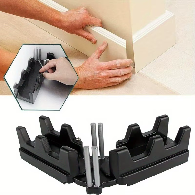 Outil de mesure et de coupe d'angle 2-en-1 pour le travail du bois