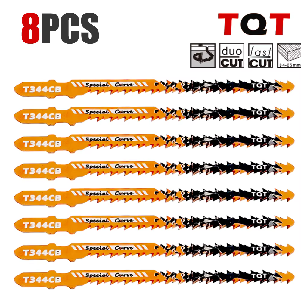 Lames de scie sauteuse double face 10/8Tpi T344Cb pour une coupe courbe efficace