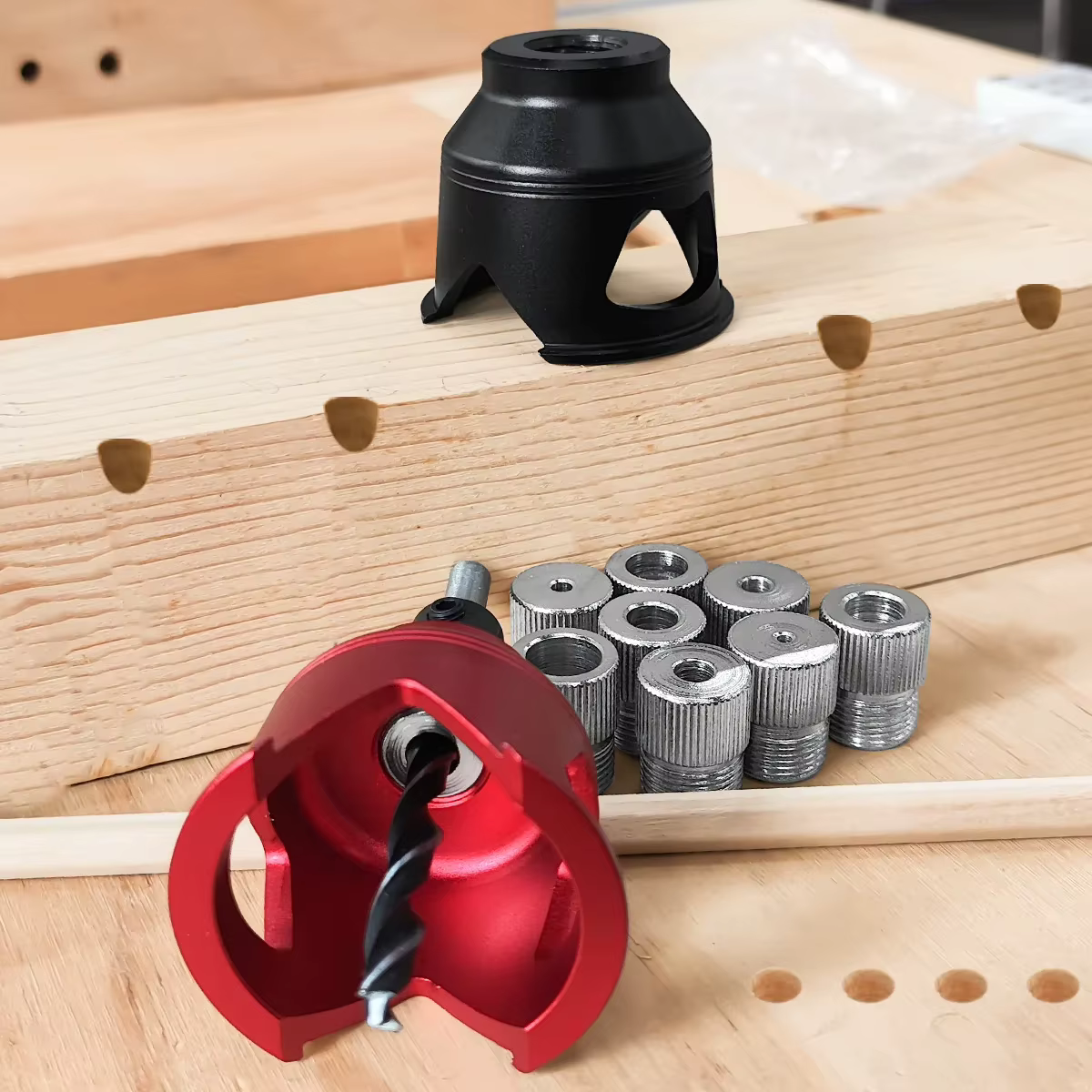 Kit de gabarits de perçage vertical pour chevilles