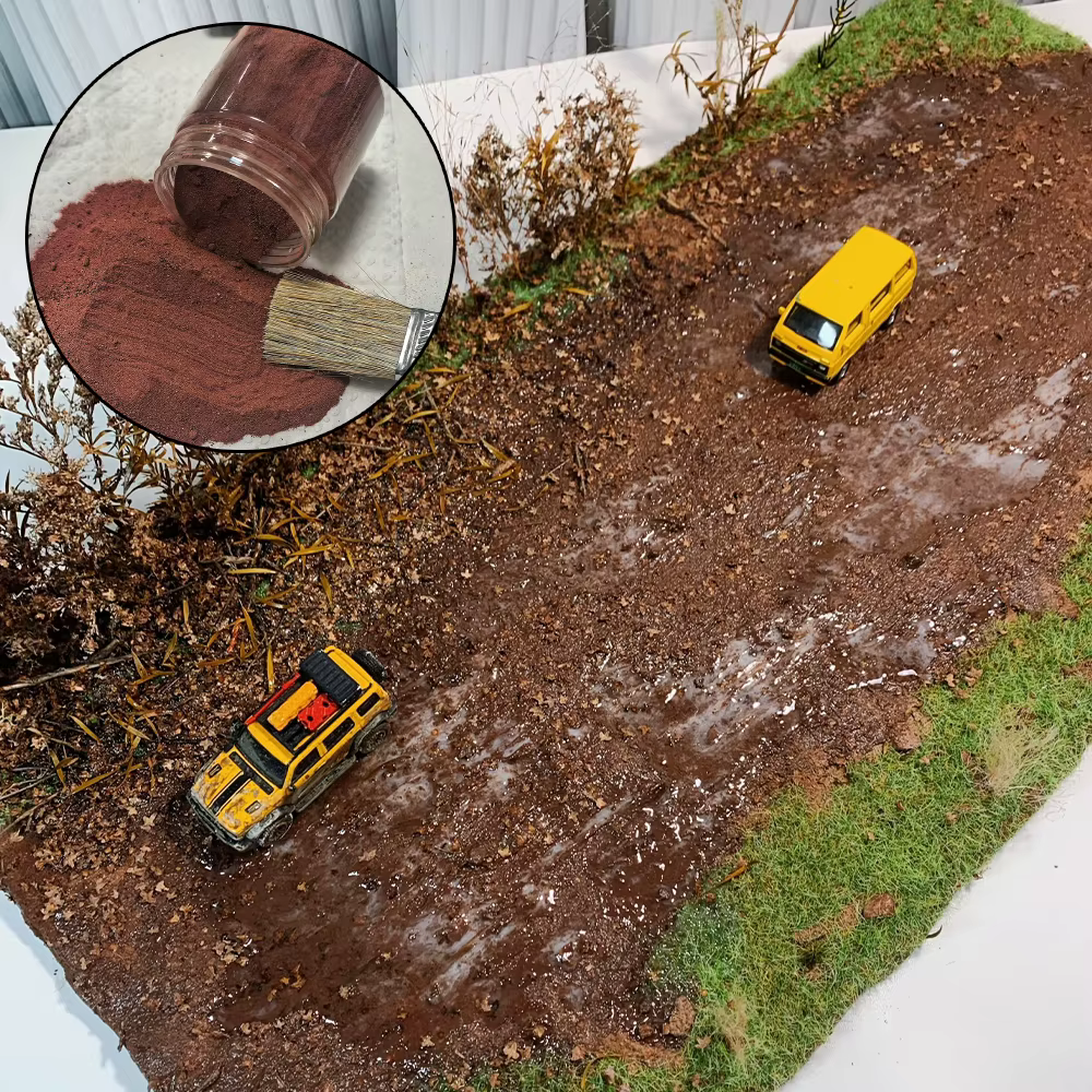 Matériau de base pour terrains en terre naturelle, pour la modélisation de paysages, scènes réalistes, projets de bricolage pour modèles miniatures, architecture, 100ml