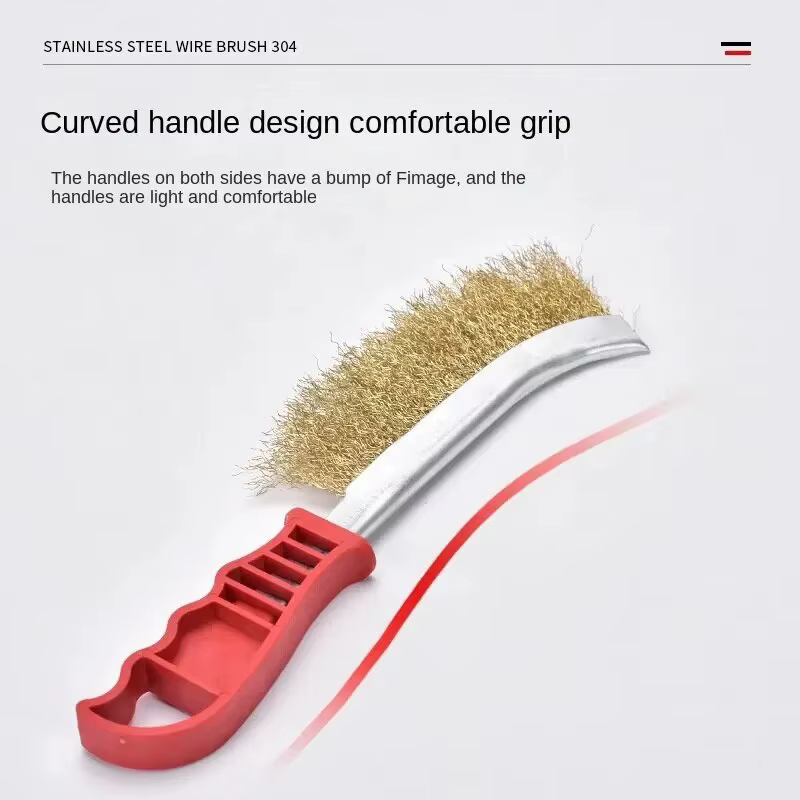 Outil multifonction brosse métallique plaquée cuivre