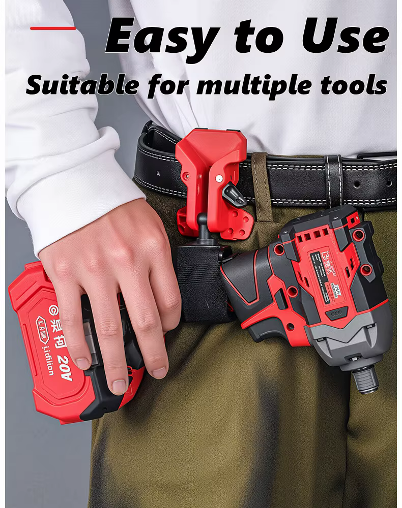Porte-outil de ceinture auto-serrant haute résistance avec clip