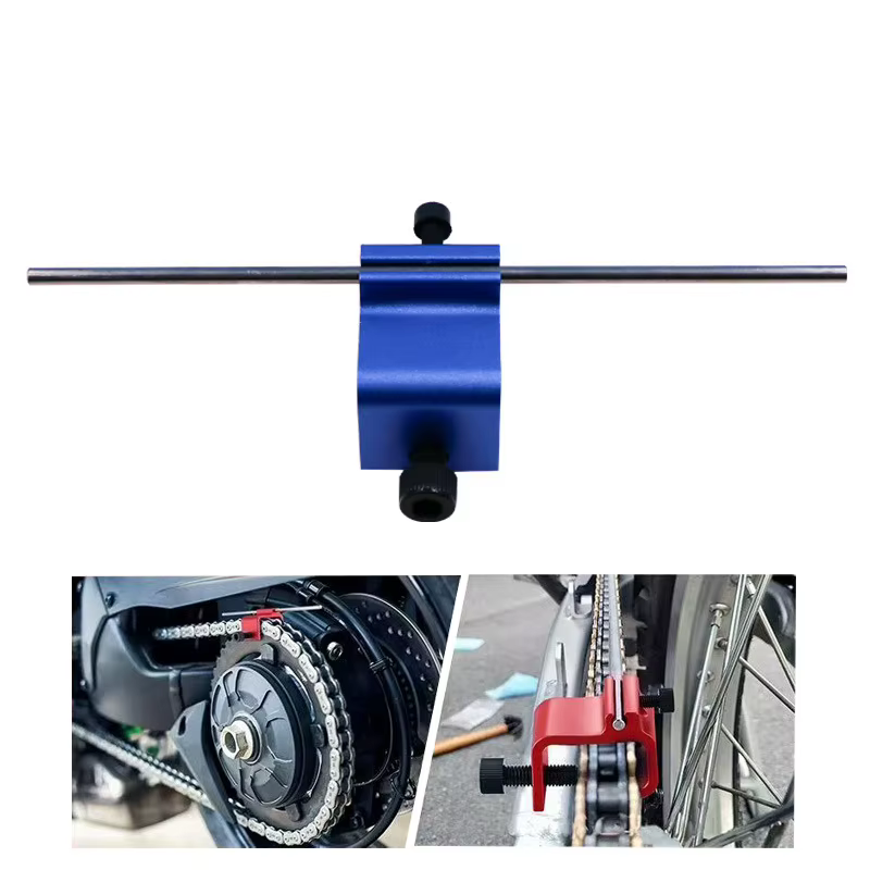 Outil d'alignement de chaîne Compatible avec moto ATV pignon de vélo Sport Dirt Bike Scooter réglage de la chaîne alignement précis