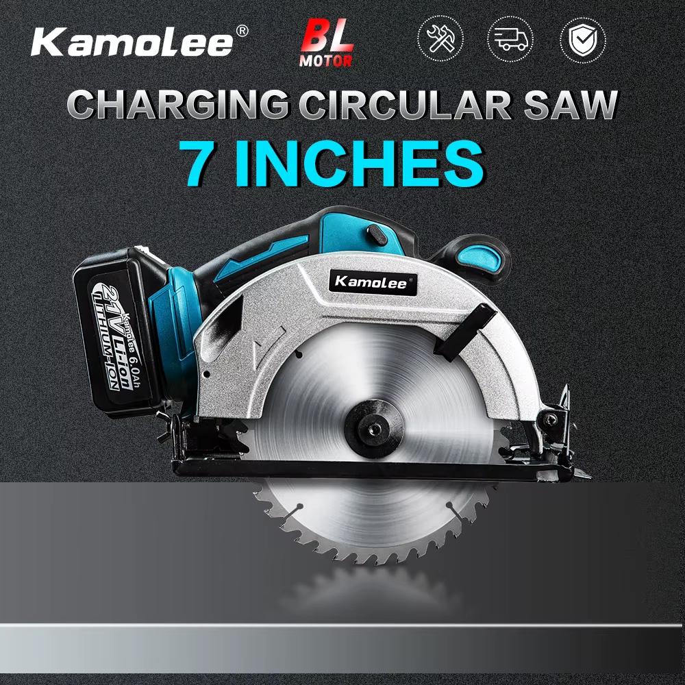 Scie circulaire rechargeable sans fil kamolee