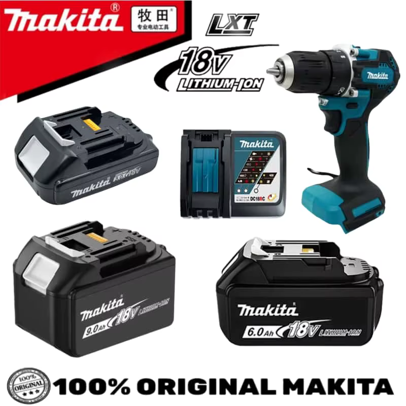 Perceuse-visseuse sans fil Makita 18V DDF487 d'origine