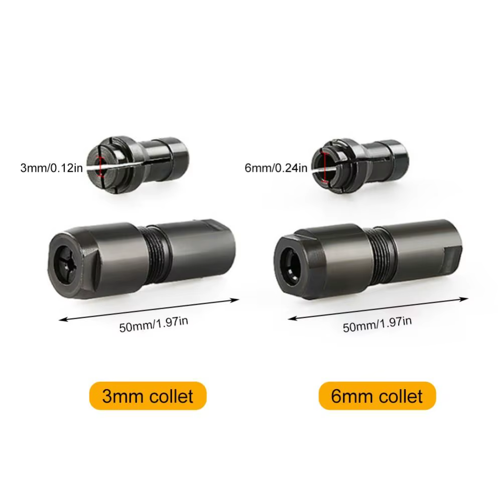 Adaptateur modifié pour meuleuse d'angle 3/6 mm
