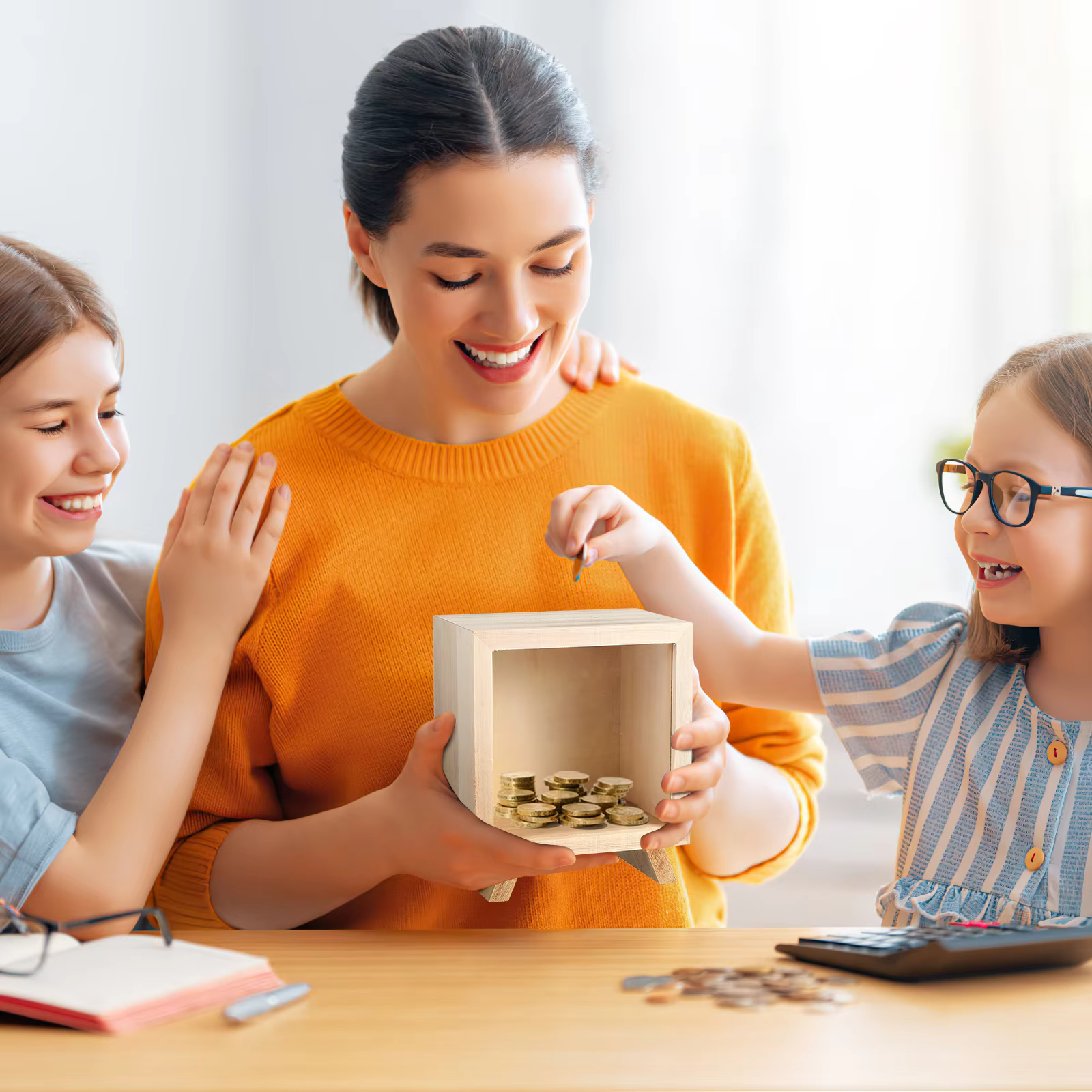 Tirelire de bureau créative pour garçons, pot d'économie de pièces de monnaie, pot d'épargne pour enfants, petit et grand
