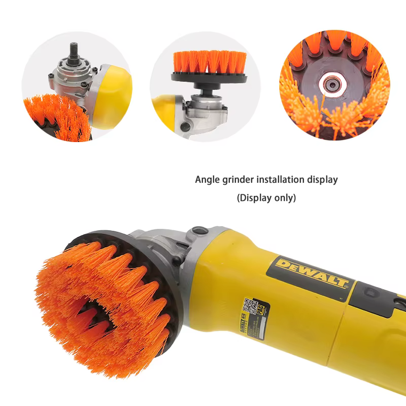 Perceuse creuse de 4/5/6 pouces, brosse de nettoyage, filetage M10, gommage électrique, pour cuir, plastique, meubles en bois, salle de bains, intérieur de voiture