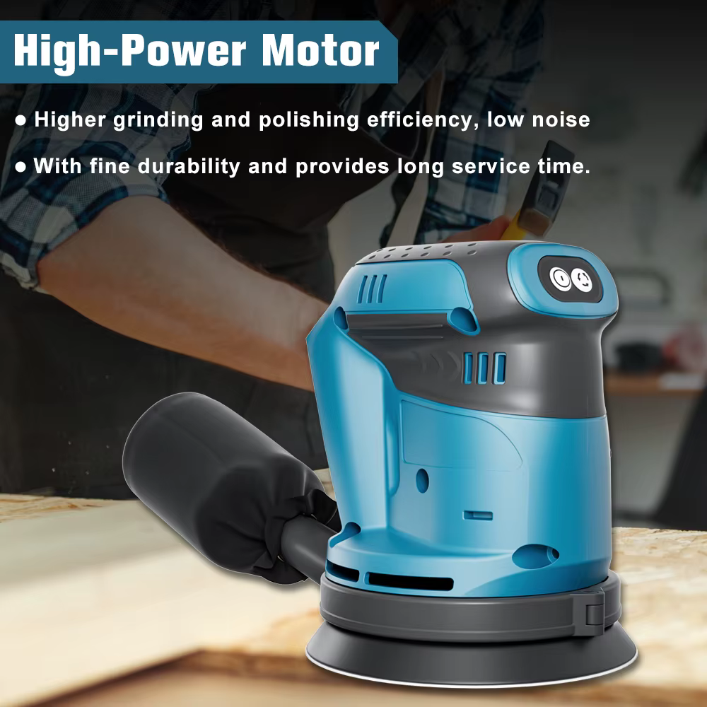 Ponceuse orbitale électrique sans fil 125 mm pour batterie Makita 18 V
