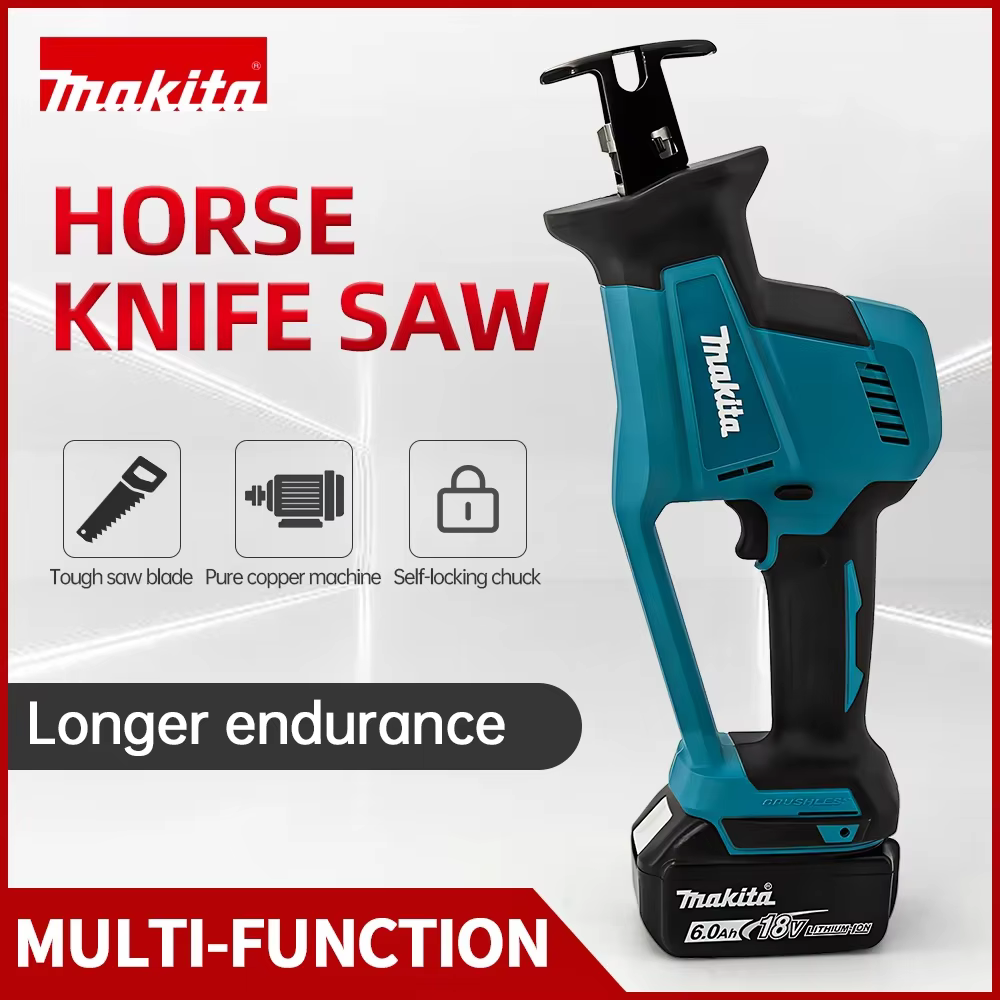 Scie sauteuse électrique Makita DJR189 18V pour couper le bois