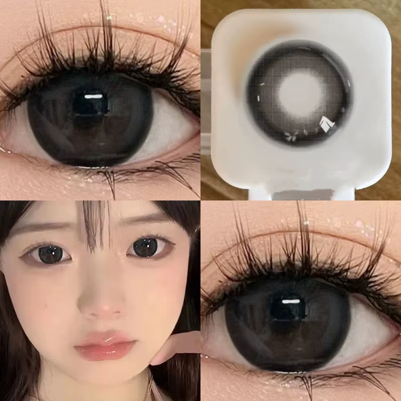 Lentilles de Contact souples pour les yeux degrés 2 pièce/paire myopie Prescription beauté élève Nature maquillage coloré lentilles de Contact New York