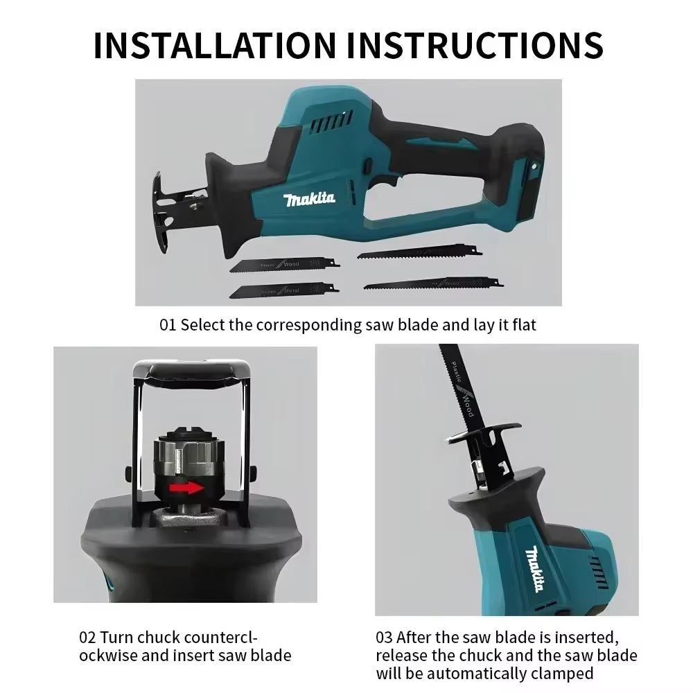 Scie à onglet portative Makita DJR189 18V sans fil