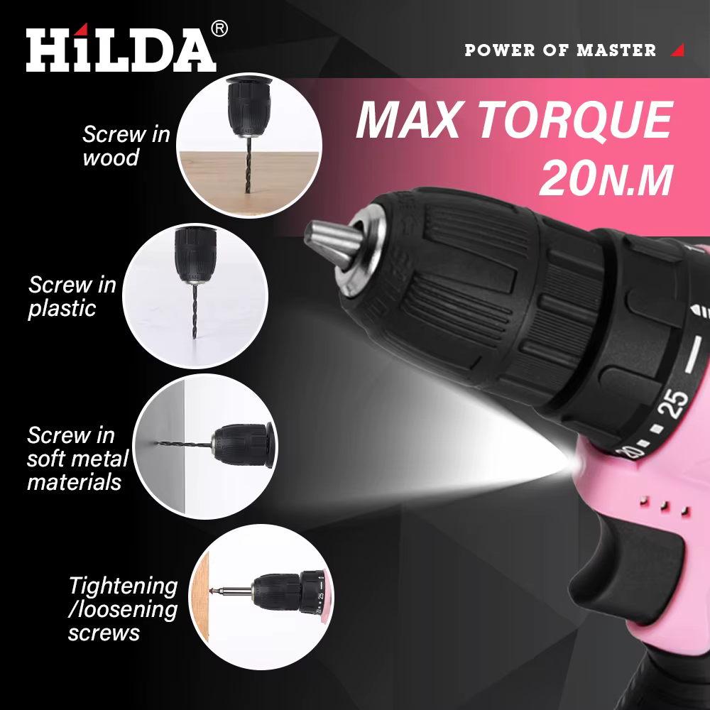 HILDA perceuse électrique 12V