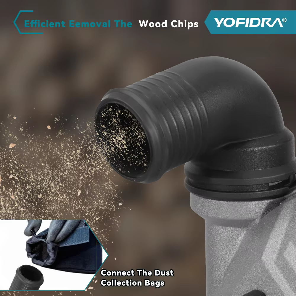 YOFIDRA 150MM scie circulaire électrique sans brosse 6 "sans fil multifonctionnel coupe-bois outil