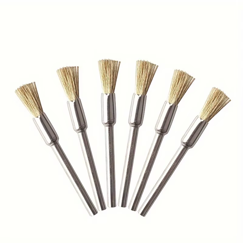 36 pièces brosse en laiton roues en fil d'acier brosses perceuse outils rotatifs polissage